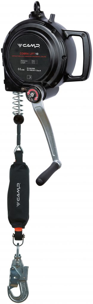 COBRA LIFT 10 Retractable fall arrester with winch