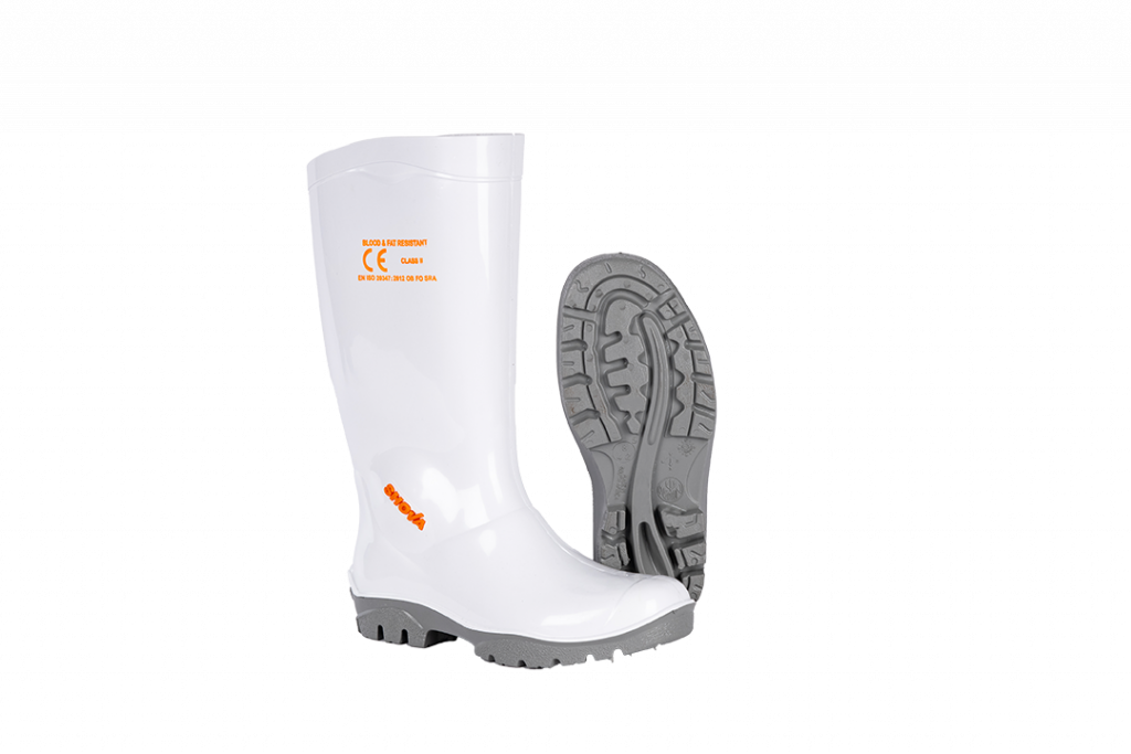 VWG25  - SHOVA WHITE GREY GUMBOOT